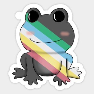 Disability frog Sticker